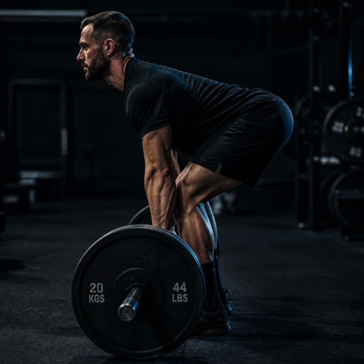 Conventional barbell deadlift, ILU Method training